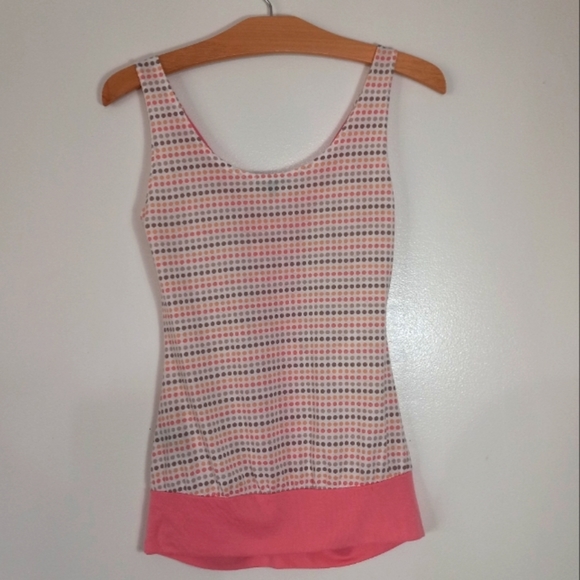 Mandee Vintage Retro Polka-dot Banded Tank Top Size Small - Picture 4 of 5